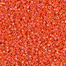 11/0 Delica Opaque Orange AB Seed Beads, Miyuki 7.2g, DB161 bsd0931