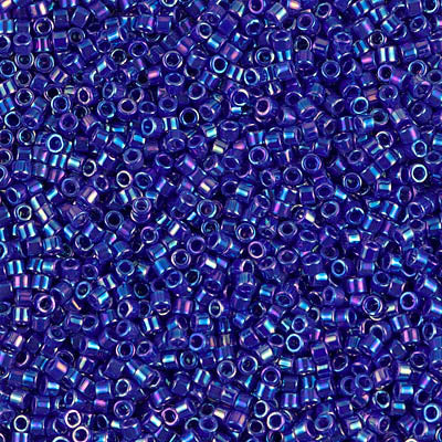 11/0 Delica Cobalt Blue AB Seed Beads, Miyuki 7.2g, DB165 bsd0954