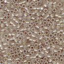 11/0 Miyuki Delica Seed Beads, Beige Lined Opal DB1731, 7.2 grams, bsd0844