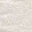 Size 10/0 Miyuki Delica Seed Beads, White Pearl AB, 7.2 Grams, Color DBM0202, bsd0444