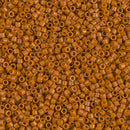 11/0 Delica Opaque Persimmon Orange Brown Duracoat Seed Beads, Miyuki 7.2g, DB2108 bsd0964