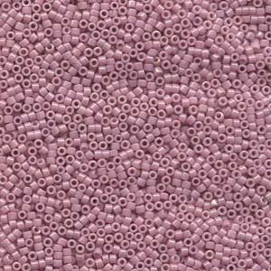 Size 11/0 Miyuki Delica Seed Beads, Opaque Old Rose Luster DB210, 7.2 grams, bsd0821