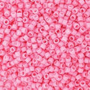Size 11/0 Miyuki Delica Seed Beads, Duracoat Opaque Light Carnation DB2116, 7.2 grams, bsd0775