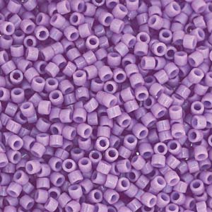 11/0 Miyuki Delica Seed Beads, Duracoat Opaque Crocus DB2136, 7.2 grams, bsd0839