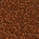 11/0 Miyuki Delica Seed Beads, Duracoat Opaque Cognac DB2142, 7.2 grams, bsd0842
