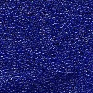 Size 11/0 Miyuki Delica Seed Beads, Opaque Royal Blue Luster DB216, 7.2 grams, bsd0804