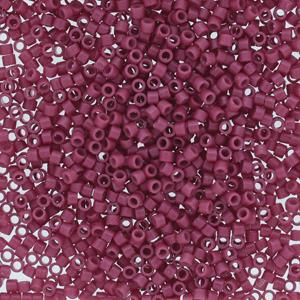 11/0 Miyuki Delica Seed Beads, Duracoat Opaque Raspberry DB2353, 7.2 grams, bsd0841