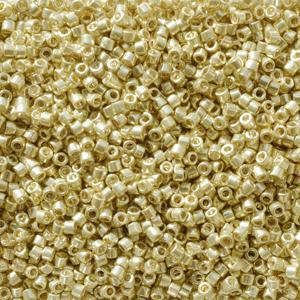 11/0 Miyuki Delica Seed Beads, Duracoat Galvanized Yellow Gold DB2502, 7.2 grams, bsd0745
