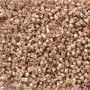 11/0 Miyuki Delica Seed Beads, Duracoat Galvanized Bright Copper DB2503, 7.2 grams, bsd0747