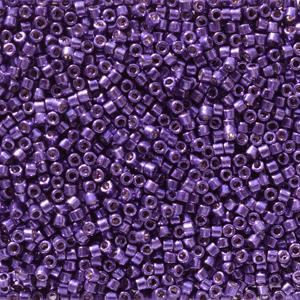 Size 11/0 Miyuki Delica Seed Beads, Duracoat Galvanized Lilac Night DB2510, 7.2 grams, bsd0648