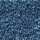 Size 11/0 Miyuki Delica Seed Beads, Duracoat Galvanized Deep Aqua Blue DB2516, 7.2 grams, bsd0751
