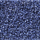 Size 11/0 Miyuki Delica Seed Beads, Duracoat Galvanized Mermaid Blue DB2517, 7.2 grams, bsd0774