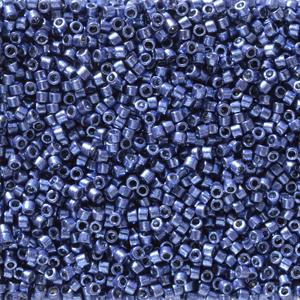 Size 11/0 Miyuki Delica Seed Beads, Duracoat Galvanized Mermaid Blue DB2517, 7.2 grams, bsd0774