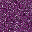 11/0 Delica Luster Lined Pale Blue/Magenta Pink Purple Seed Beads, Miyuki 7.2g, DB281 bsd0962