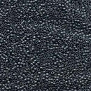 Size 11/0 Miyuki Delica Seed Beads, Matte Dark Gray DB306, 7.2 grams, bsd0834