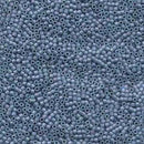 Size 11/0 Miyuki Delica Seed Beads, Matte Metallic Lt Gray Blue DB376, 6.7 grams, bsd0801