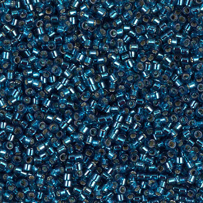 11/0 Delica Blue Zircon, Dyed Silver Lined Seed Beads, Miyuki 7.2g, DB608 bsd0950