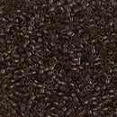 11/0 Delica Transparent Taupe Brown Seed Beads, Miyuki 7.2g, DB715 bsd0978