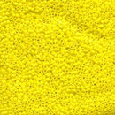 Size 11/0 Miyuki Delica Seed Beads, Matte Opaque Yellow DB751, 7.2 grams, bsd0811