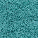 Size 11/0 Miyuki Delica Seed Beads, Matte Opaque Turquoise DB759, 7.2 grams, bsd0759