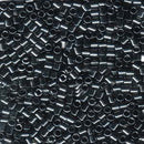 8/0 Miyuki Delica Seed Beads, Gunmetal, 6.8 Grams, Color DBL-0001, bsd0479