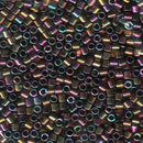 8/0 Miyuki Delica Seed Beads, Metallic Bronze, 6.8 Grams, Color DBL-0023, bsd0475