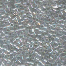8/0 Miyuki Delica Seed Beads, Crystal AB, 6.8 Grams, Color DBL-0051, bsd0482