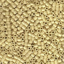 8/0 Miyuki Delica Seed Beads, Opaque Cream, 6.8 Grams, Color DBL-0732, bsd0488