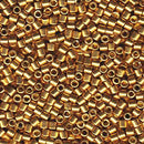 Size 10/0 Miyuki Delica Seed Beads, Duracoat Galvanized Gold, 7.2 Grams, Color DBM1832, bsd0452
