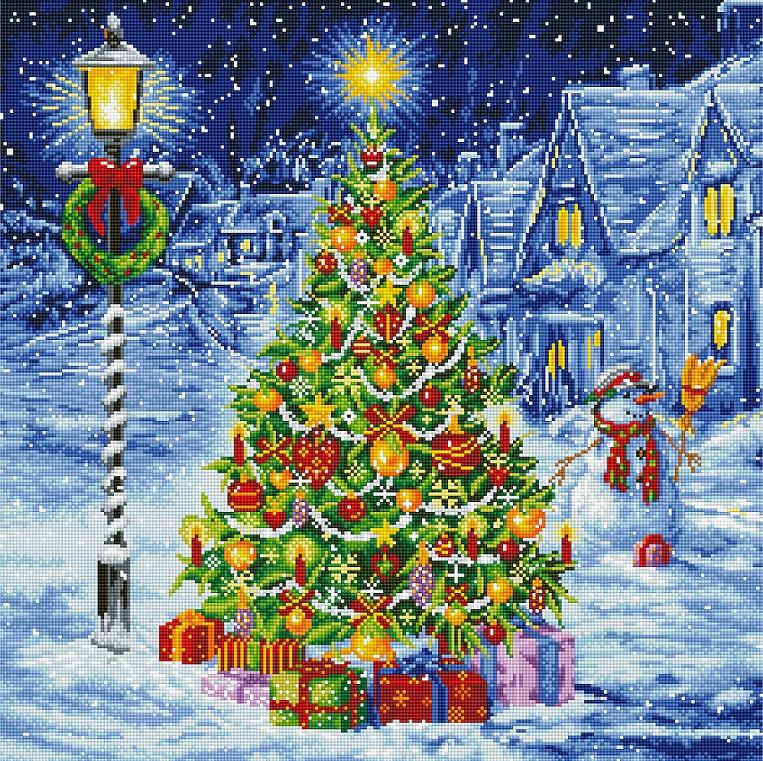 Diamond Painting Kit, Oh Christmas Tree, Diamond Dotz Diamond Embroidery kit0423