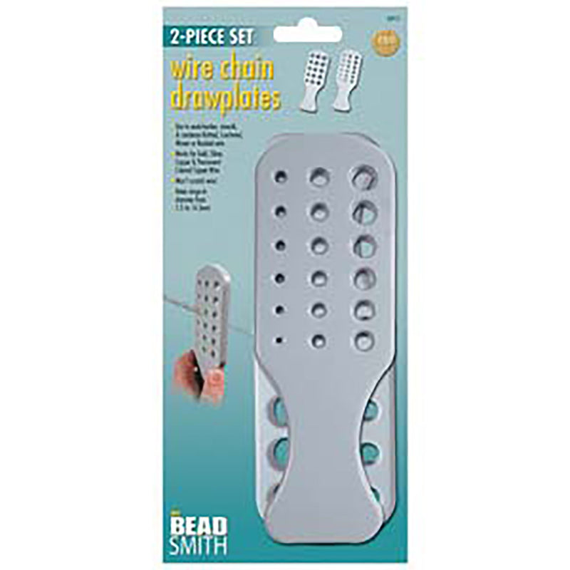 Wire Chain Drawplates, for Viking knit, holes are 1.5mm to 14.5mm, tol1053