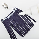 2m Navy Blue Tassel Fringe, 2" wide, Faux Suede, Velvet Suede Fringe, Vegan Leather Suede, 2mm thick, 2 meters long, cft0078