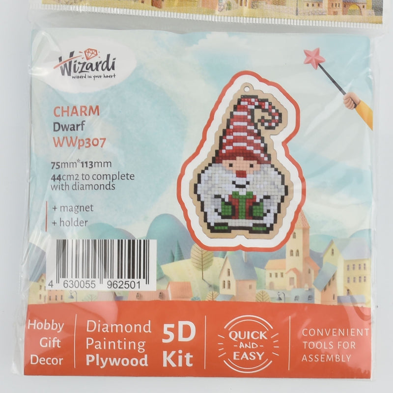 Christmas Elf Ornament Kit, Diamond Painting DIY, kit0435