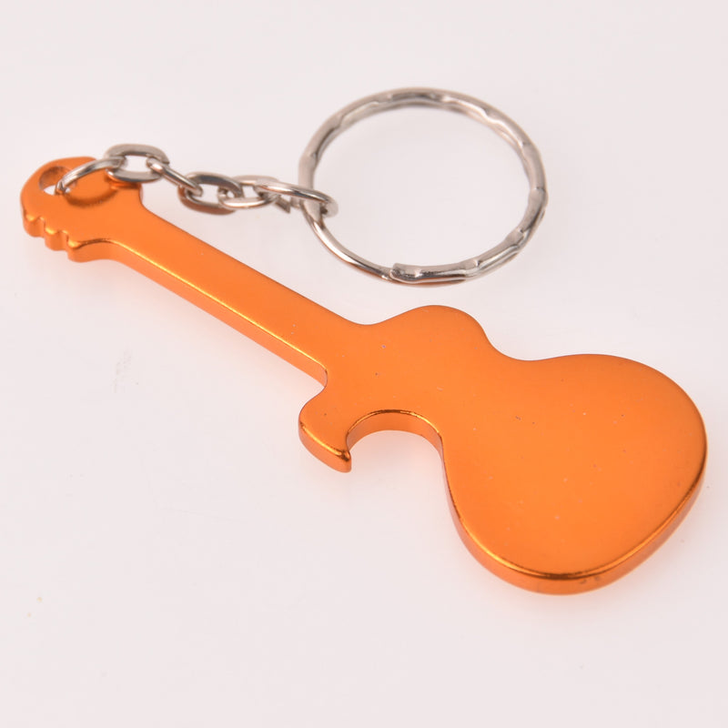 Guitar Bottle Opener Keychain, Choose your color, Stainless Steel Gifts for Men