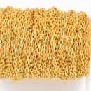 1 yard Gold Cable Chain, Oval Links are 2.5mm fch0898a