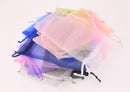 20 Organza Gift Bags, 12cm x 9cm, 5" x 3.5", Rainbow of Colors