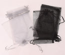 20 Organza Gift Bags, 12cm x 9cm, 5" x 3.5", Rainbow of Colors