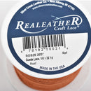 1/8" Suede Leather Lace, RUST, real leather by the yard, Realeather made in USA, 3mm wide, 25 yards, Lth0032
