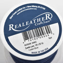 1/8" Suede Leather Lace, CADET BLUE, real leather by the yard, Realeather made in USA, 3mm wide, 25 yards, Lth0037