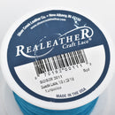 1/8" Suede Leather Lace, TURQUOISE BLUE, real leather by the yard, Realeather made in USA, 3mm wide, 25 yards, Lth0027