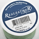 1/8" Suede Leather Lace, FRESH GREEN, real leather by the yard, Realeather made in USA, 3mm wide, 25 yards, Lth0036