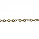 40 meters Antique Bronze Cable Chain, Oval Links are 4x3mm bulk chain, 132 feet, fch0635b