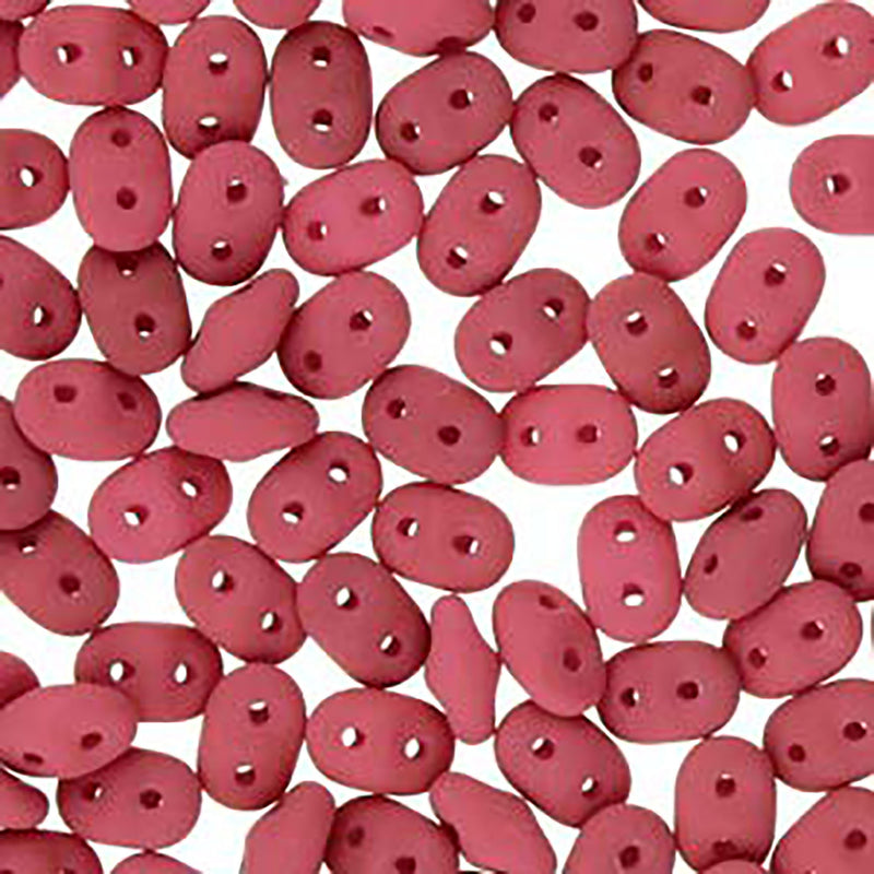 SuperDuo Beads 5mm Matte Velvet Purple Wine 2-Hole Seed Beads, 22.5gr, du0502010-29527, bsd0512