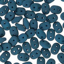 SuperDuo Beads 5mm Matte Velvet Dark Teal 2-Hole Seed Beads, 22.5gr, du0502010-29530, bsd0513
