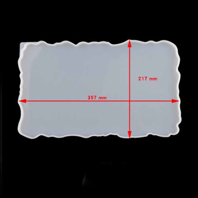 Epoxy Resin Coaster Mold, Platter Tray Rectangle, 14" x 8.5", tol1210
