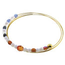 3mm Memory Wire End Cap Beads, Gold Plate, 20 pcs, fin1191