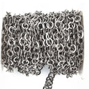 1 yard GUNMETAL Circle Link Chain fch0196a