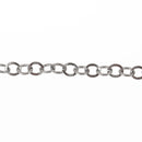 1 yard GUNMETAL Circle Link Chain fch0196a