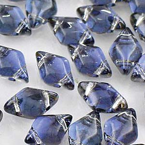 GemDuo Beads 8mm Backlit Periwinkle 2-Hole Seed Beads, 8gr GD8500030-26901, bsd1063