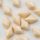 GemDuo Czech Glass Beads Chalk Beige Luster, GD8503000-14413, 8gr, bsd1034